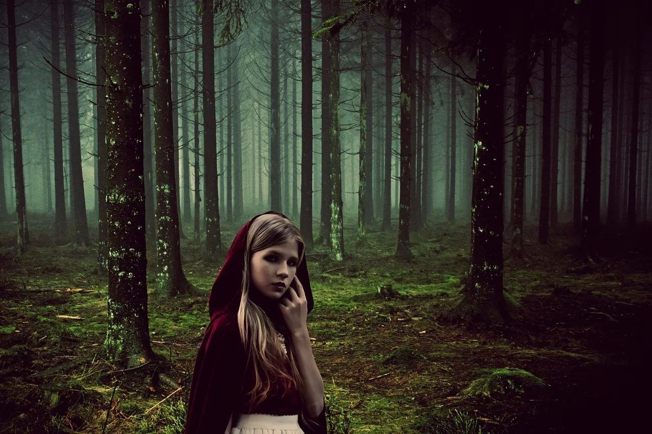 La niña de rojo